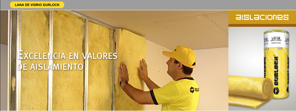 Aislación térmica y acústica lana de vidrio